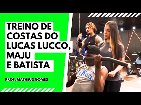 💪 Treino de Costas do Lucas Lucco, Maju e Batista na Academia SkyFit - Transforme suas Costas AGORA