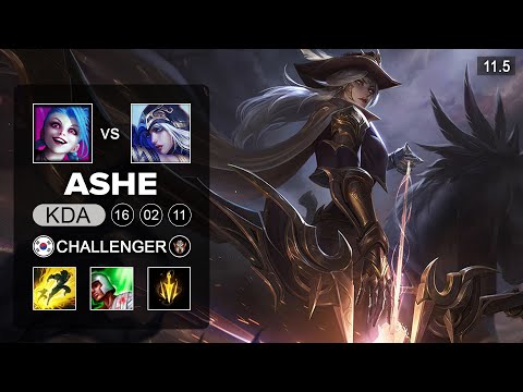 T1 Teddy Ashe ADC vs Jinx - KR Challenger Patch 11.5