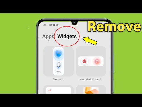 Remove Widgets option in apps section in iqoo & Vivo mobile