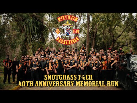 BANDIDOS MC AUSTRALIA - SNOTGRASS 1%ER 40TH ANNIVERSARY MEMORIAL RUN