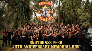 BANDIDOS MC AUSTRALIA - SNOTGRASS 1%ER 40TH ANNIVERSARY MEMORIAL RUN