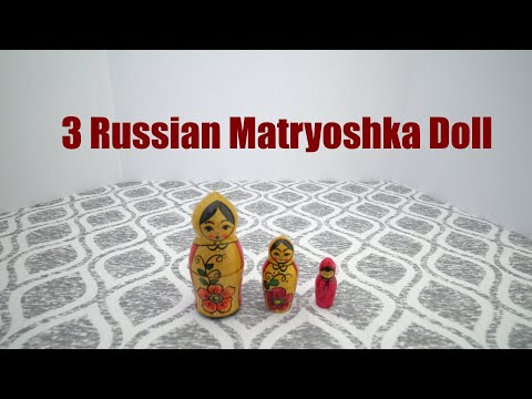 My Nesting Doll Collection #0014 – Russian Matryoshka Doll (3 Dolls Total)