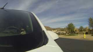 preview picture of video 'Merging onto Lincoln Drive with a Chevrolet Spark, Paradise Valley, AZ, Christmas Eve, GP036772'