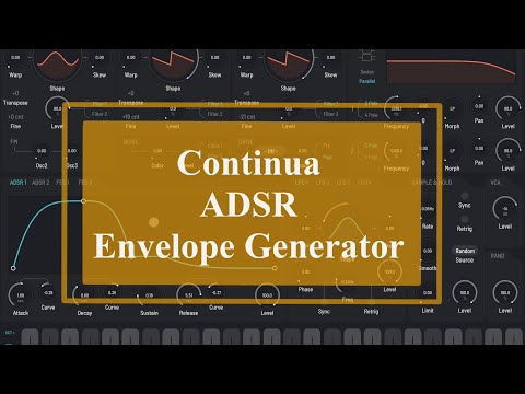 AudioDamage Continua - Tutorial: Exploring the App Part 5, ADSR Envelope Generator