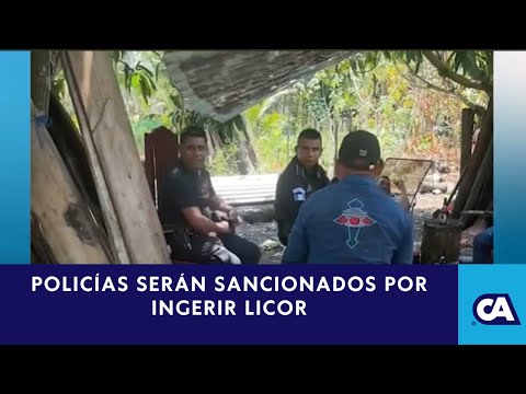 Policías consumiendo licor en Petén enfrentarán sanciones
