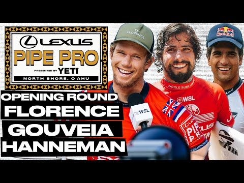 John John Florence, Ian Gouveia, Eli Hanneman | Lexus Pipe Pro pres by YETI 2025 - Day 1
