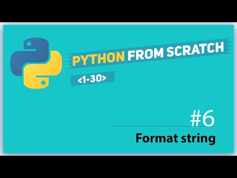 Python Lesson 6 Format String