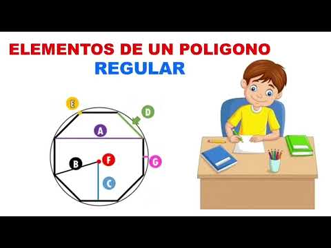 ELEMENTOS DE UN POLIGONO REGULAR Súper fácil - Para principiantes