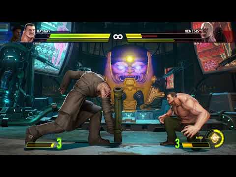 Marvel vs. Capcom: Infinite - AIM Brella: Chris & Mike Haggar vs Nemesis & B.O.W (Regeneration)