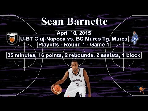 Sean Barnette - U-BT Cluj vs. BC Mures 2015 Playoffs R1.G1