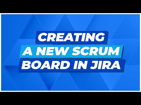 Part of a video titled Creating a New SCRUM Board in Jira Tutorial - YouTube