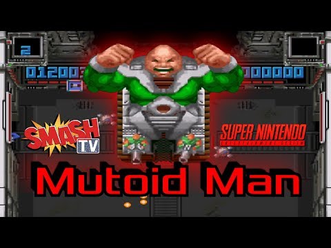 Super Smash TV SNES Gameplay HD | Mutoid Man Boss Fight