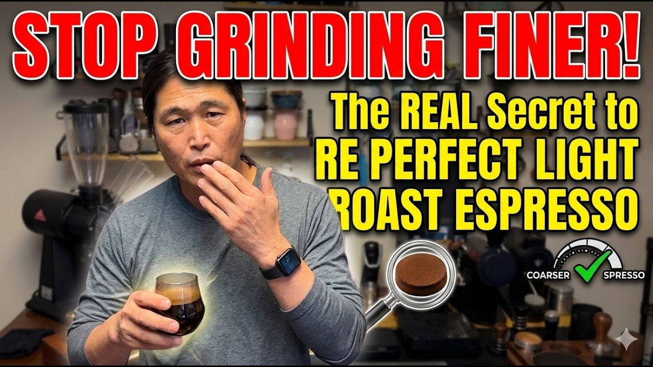 Stop Grinding Finer! The Real Secret to Perfect Light Roast Espresso!
