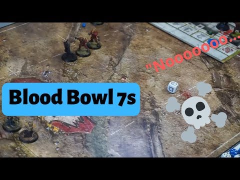 Blood Bowl Sevens- Skaven vs Humans  Learning To Play