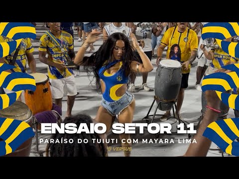 PARAÍSO DO TUIUTI 2026 - MAYARA LIMA COREOGRAFIA COMPLETA E ENSAIO DE BATERIA NA SAPUCAÍ 