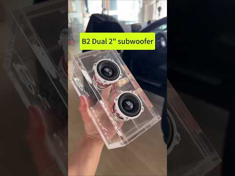 Mini subwoofer, 2" transparent acrylic box B2