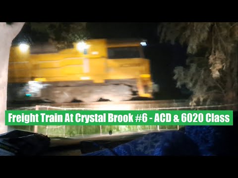 Freight Train At Crystal Brook #6 - ACD & 6020 Class - Minerals Train