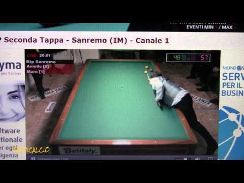 ANIELLO vs MURO - Semifinale 2^ Tappa BILIARDO BTP PRO 2015/16 SANREMO