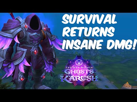SURVIVAL RETURNS! MASSIVE DMG! - Survival hunter pvp the war within 11.2
