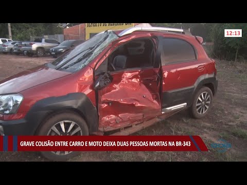 Grave acidente deixa dois mortos na BR-343 17 05 2021