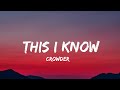 Crowder - This I Know (lyrics)