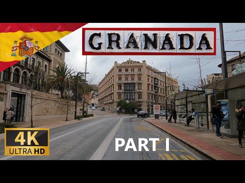 CONDUZINDO em GRANADA, Parte I, Vega de Granada, Província de Granada, Andaluzia, ESPANHA I 4K 60fps