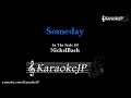 Someday (Karaoke) - Nickelback
