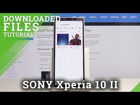 How to Locate Downloaded Files in SONY Xperia 10 II – Downloaded Files Folder