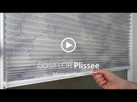 Montage des Cosiflor VS2 Plissees mit Gelenk-Klebeplatten