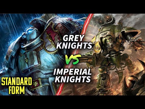 Grey Knights vs Imperial Knights #warhammer40k #battlereport
