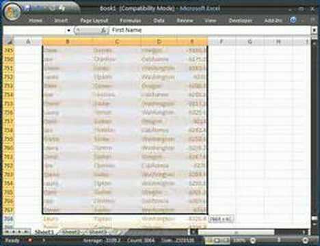 Excel 2007 New Mouse Selection Feature