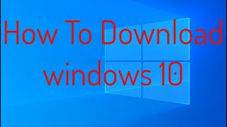 @ HOW  TO DOWNLOAD WINDOWS 10 ISO FILE #