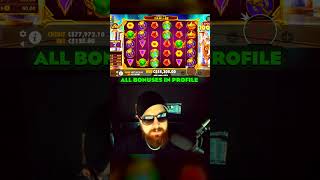 The streamer received a huge win in the Gates of Olympus slot! Top Wins #casino #bigwin #slots