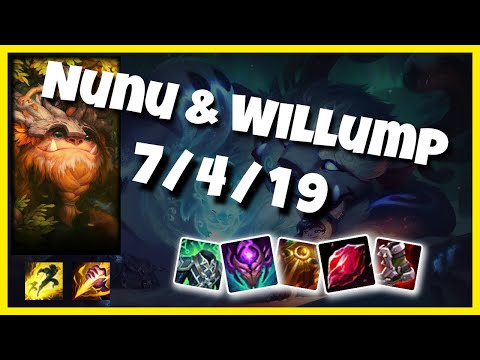 Nunu & Willump vs Shyvana EU Challenger JUNGLE (7/4/19) Gameplay Replay - Patch 10.24