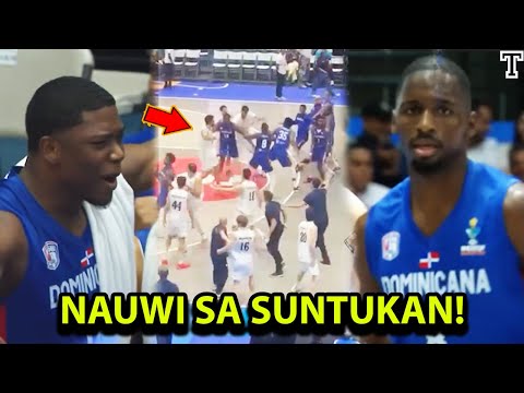 Nauwi sa suntukan ang naging laban ng dominican republic kontra sa argentina! 😱😱