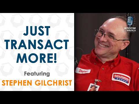 The video features a success story of an HVAC professional using Wrench Group software to achieve high revenue, serving as promotional content for the platform.