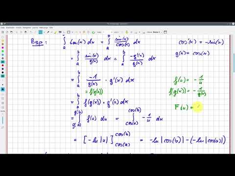 Analysis Integrale: Tangens integrieren mit Substitutionsregel #13-28