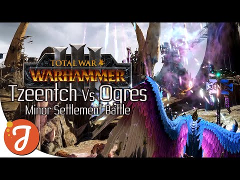 TZEENTCH VS OGRE KINGDOMS || Minor Settlement Battle || Total War: WARHAMMER III