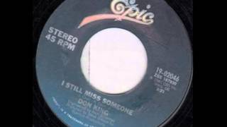 Don King ~ I Still Miss Someone