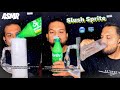 ASMR COLD ICED SOFT DRINKS ICE EATING SPRITE SLUSHY MAKE DRINK DRINKING SOUNDS MUKBANG