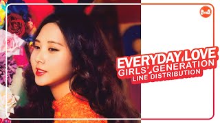 Girls’ Generation (少女時代) – Everyday Love | Line Distribution (All Vocals)