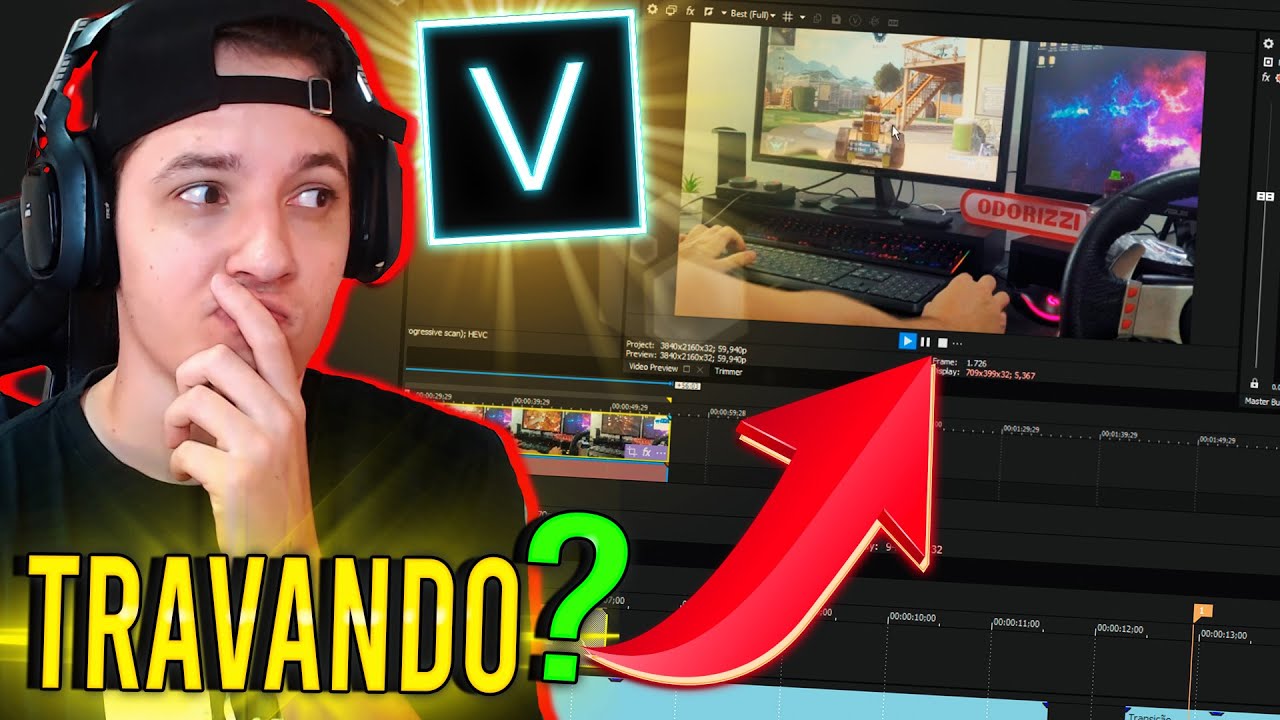 Como TIRAR o LAG do PREVIEW no Vegas 2022
