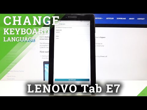 How to Change Keyboard Language on LENOVO Tab E7 – Set New Keyboard Language