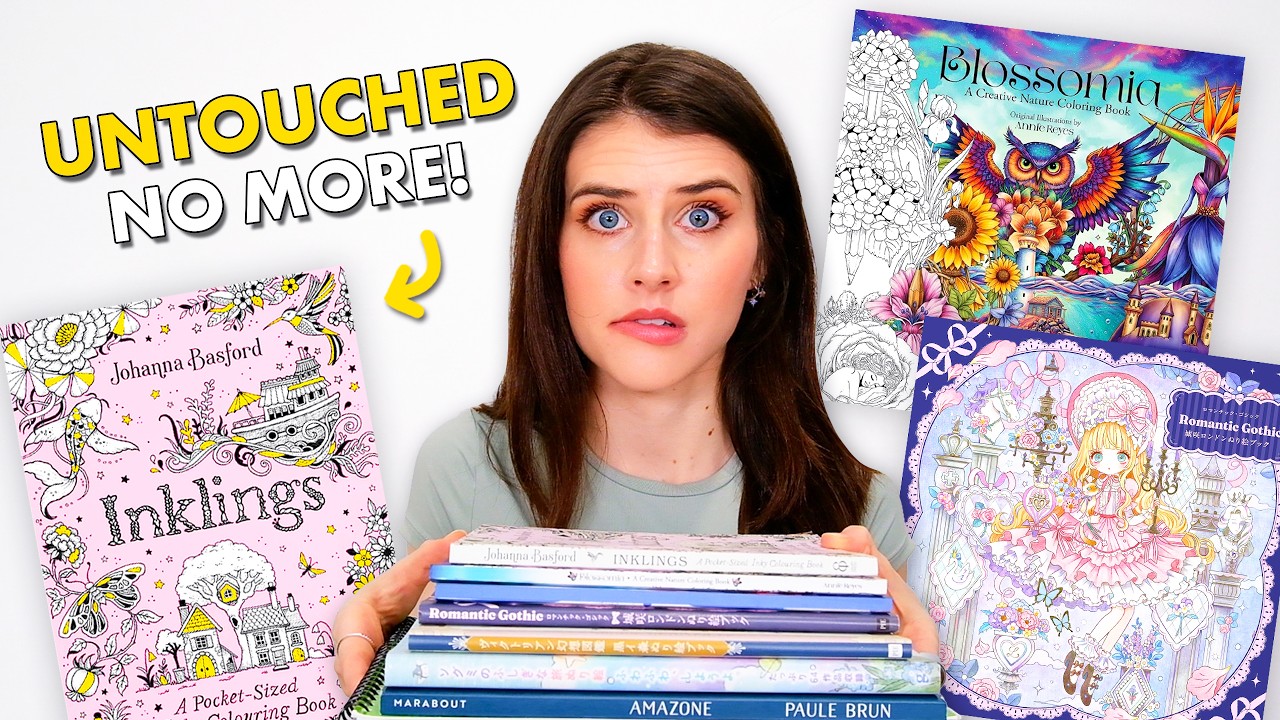 Coloring Every UNTOUCHED Coloring Book in my Collection