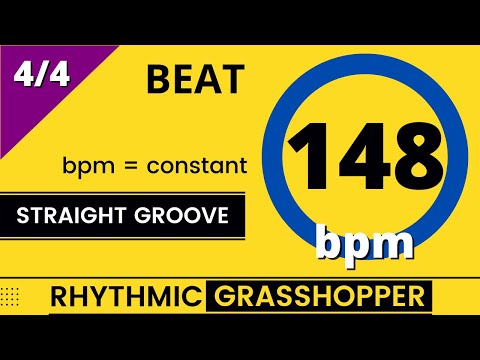 beat trainer | 148 bpm | constant | standard groove
