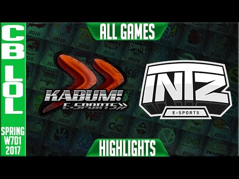 KABUM vs INTZ Highlights All Games - CBLoL W7D1 Spring 2017 - KABUM vs INTZ All Games