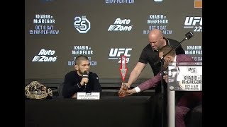 МАКГРЕГОРУ УГРОЖАЮТ, ФИЛЬМ ПРО ХАБИБА, ДЖОН ДЖОНС ВОЗВРАЩАЕТСЯ! КОНФЕРЕНЦИЯ UFC 229