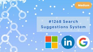 YouTube video 'LeetCode #1268 - Search Suggestions System: Trie Trees'