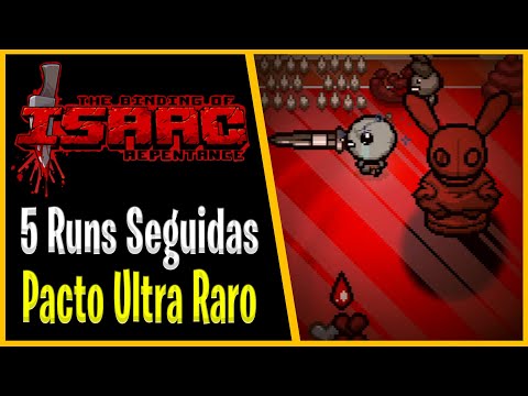 FIZ 5 RUNS SEGUIDAS E ACHEI UM PACTO ULTRA RARO PELA 1X -The Binding of Isaac Repentance - #957 PTBR