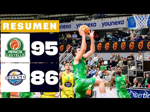 AMICS CASTELLÓ 95-86 OURENSE BALONCESTO | RESUMEN PRIMERA FEB